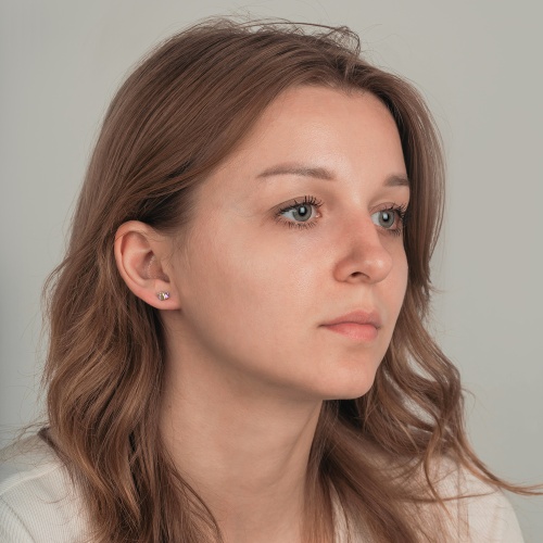 Пусеты Fiore Luna Crystal AB, SWE0127/1 AB G фото 2